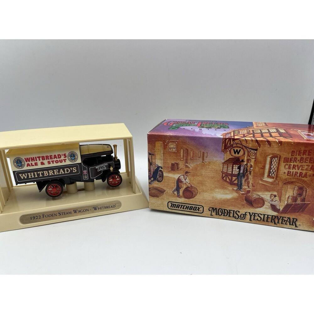 Matchbox Yesteryear Great Beers Of The World 1922 Foden Steam Wagon Whitbread 11